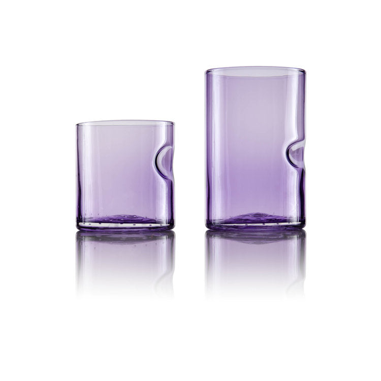 Dougherty Glassworks Borealis Series Drinking Glasses 4.5 inches, Amethyst