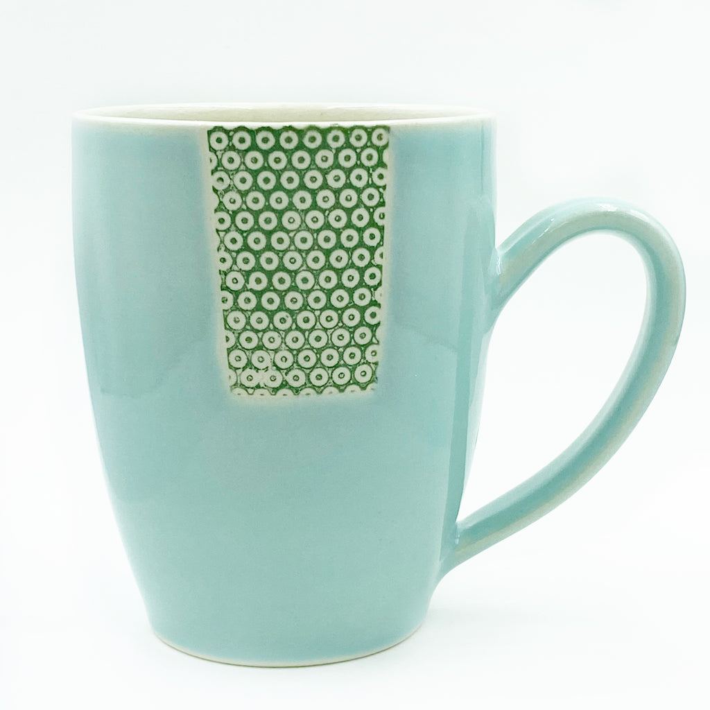 Mint Porcelain Latte Mugs, Green