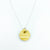 Tiny wooden coin necklace