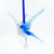 Glass Hummingbird with Small Crystal, Light Blue