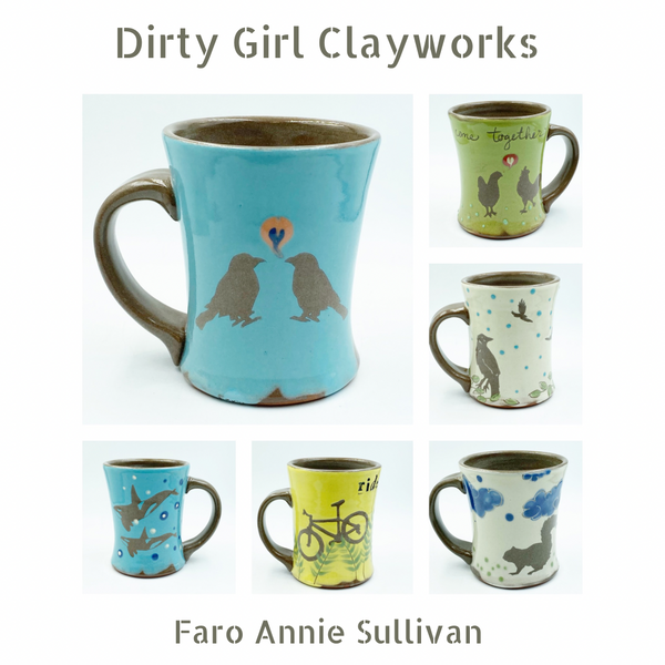 Dirty Girl Ceramic Mugs