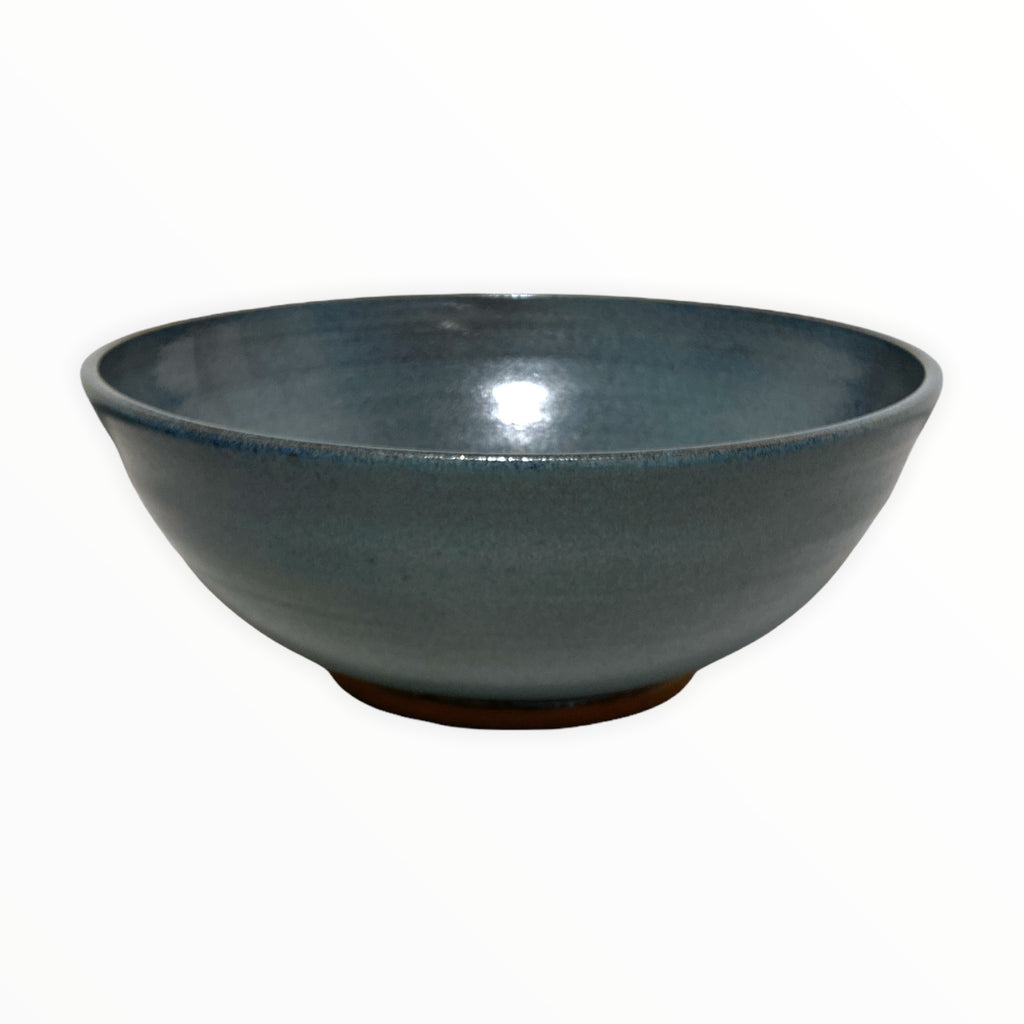 Blue over Red Clay Bowls by Sonia Lesage Ceramics, Extra Large