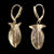 Sterling Silver Earrings design cast from Sorrell Leaves