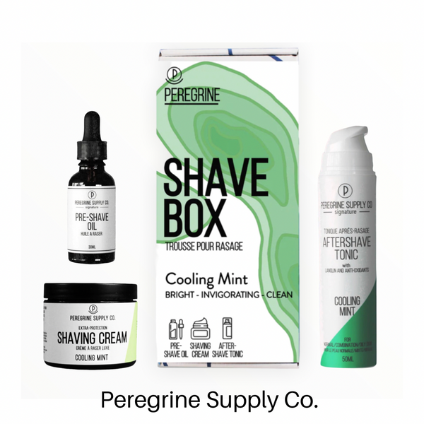 Peregrine Supply Co. Shaving Products, Shave Box - Cooling Mint