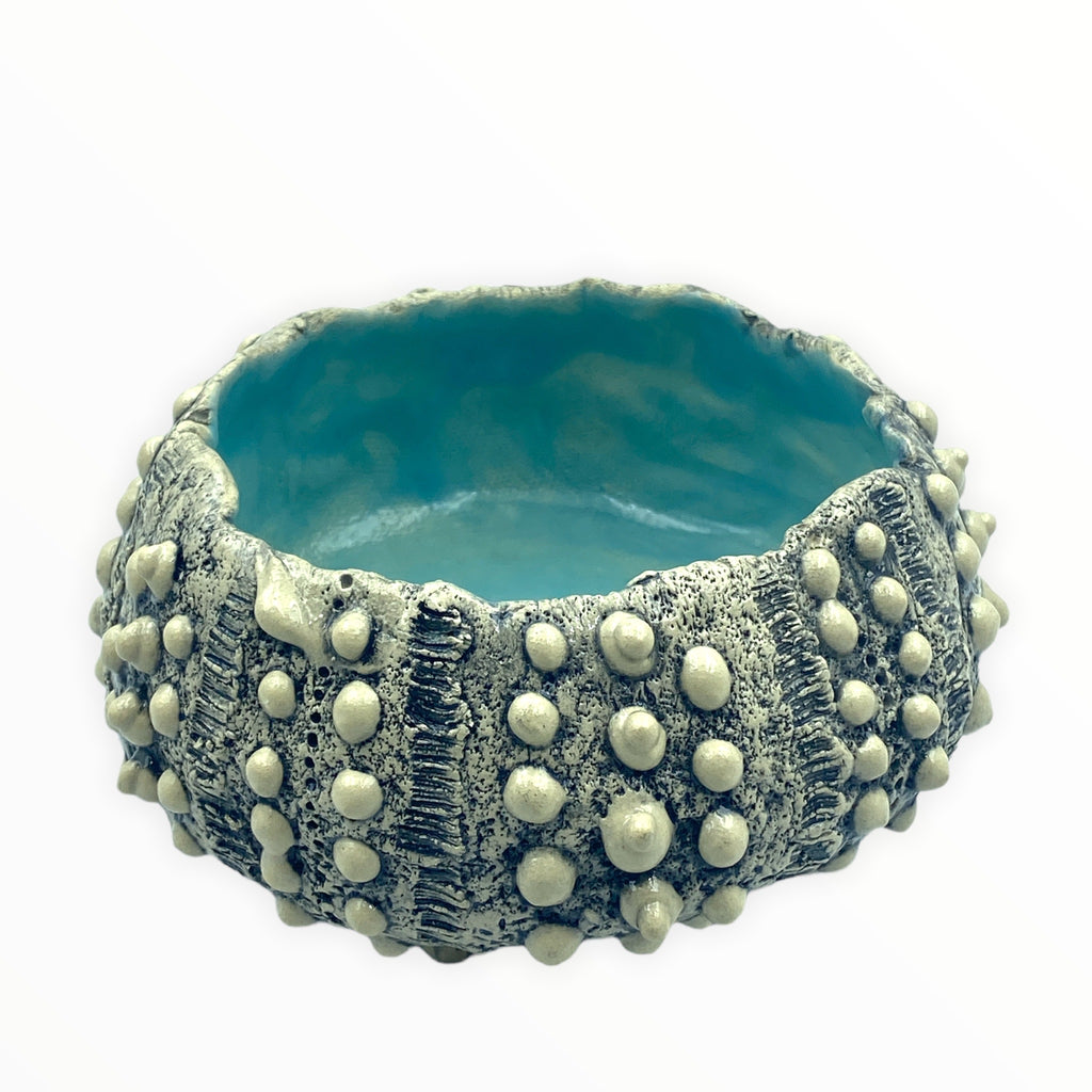 Ceramic Sea Urchin Bowls and Luminaries