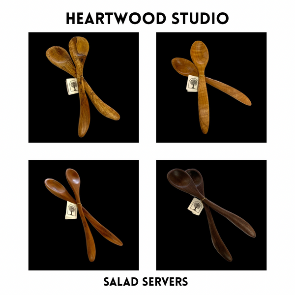 Wooden Spoon Pair by Heartwood Studio