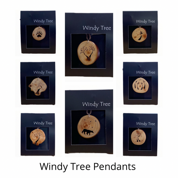 Arbutus Wood Pendant Collection by Windy Tree