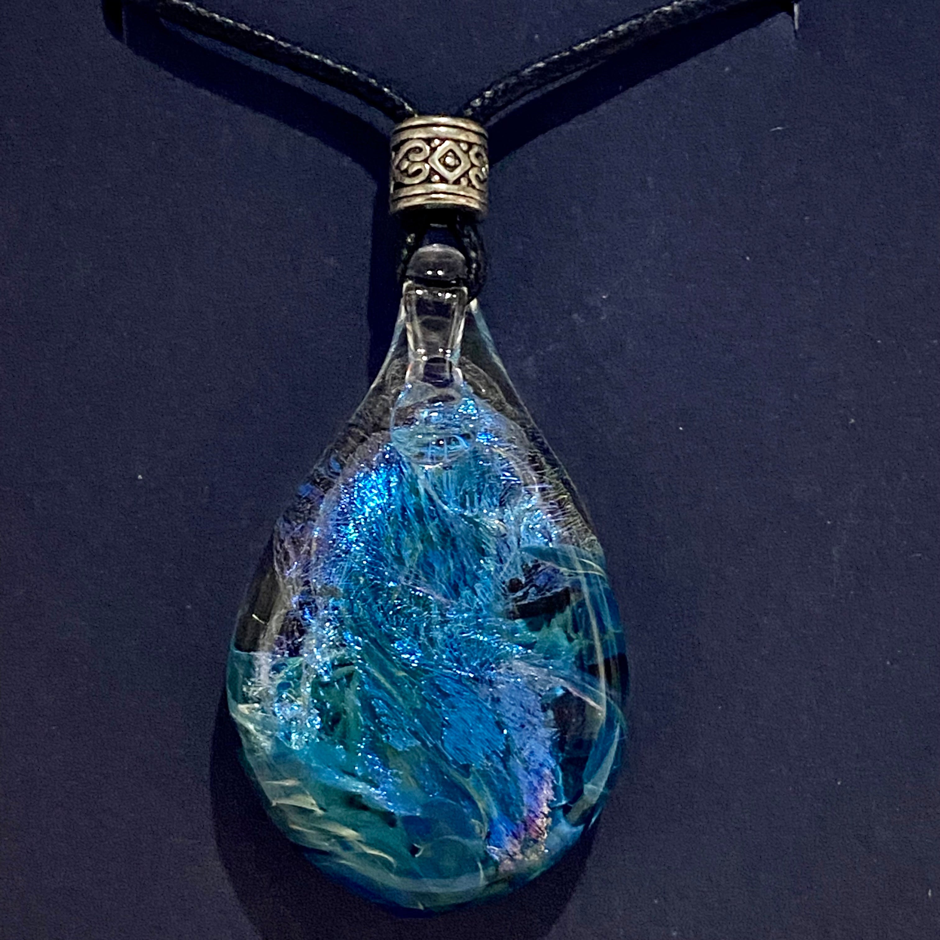 Cremation Jewelry - Arctic Drop Pendant