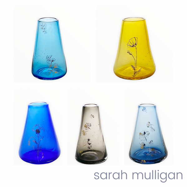 Sarah Mulligan Glass Bud Vase Collection