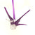 Glass Hummingbird, Matte Purple