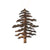 Rusted Metal Hanging Ornaments, Sitka Tree