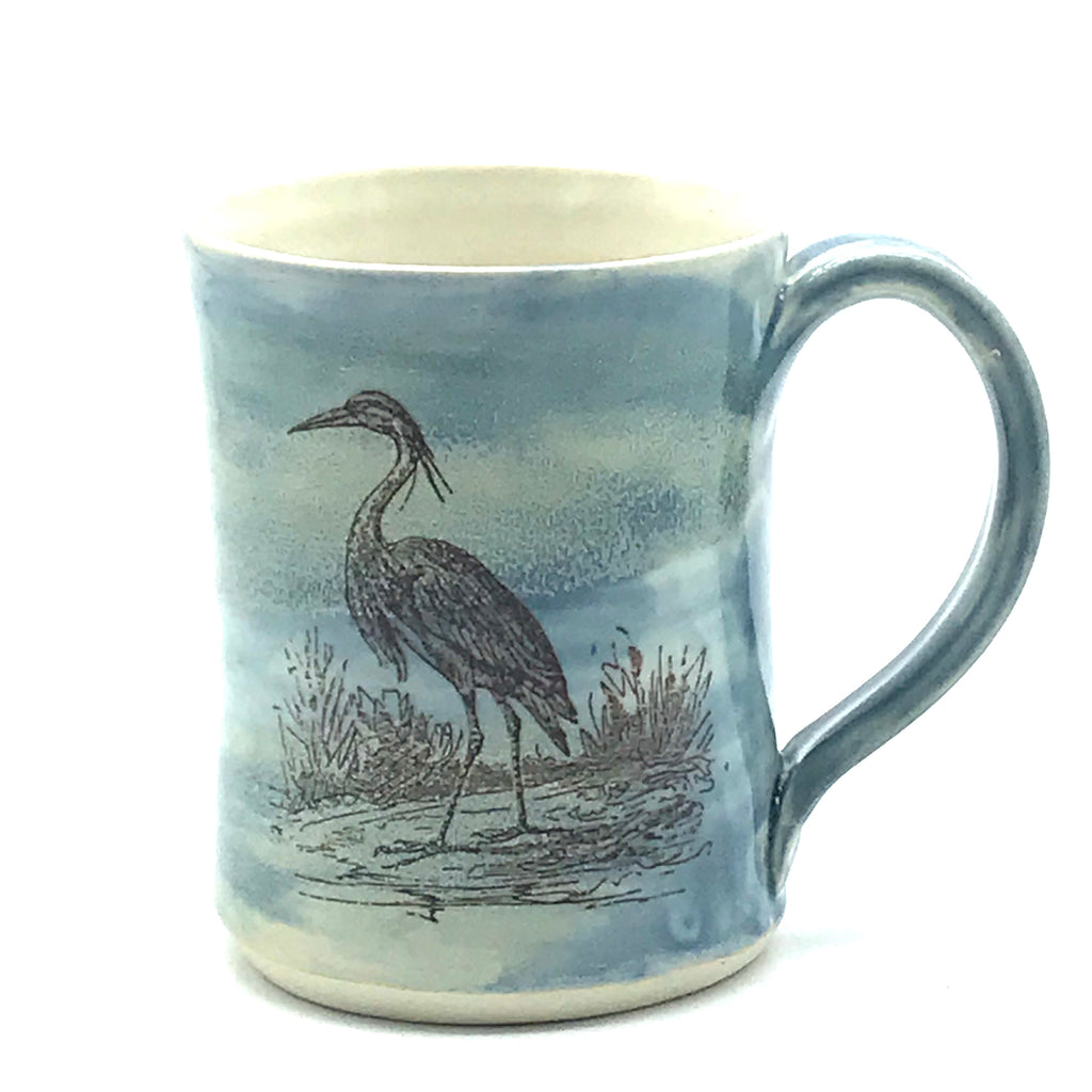 Ocean and Shore Pottery Blue Mug