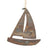 Rusted Metal Hanging Ornaments, Sailboat