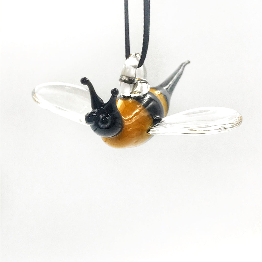 Glass Ornament Collection by Cornucopia Glass Studios Glass Bumble Bee