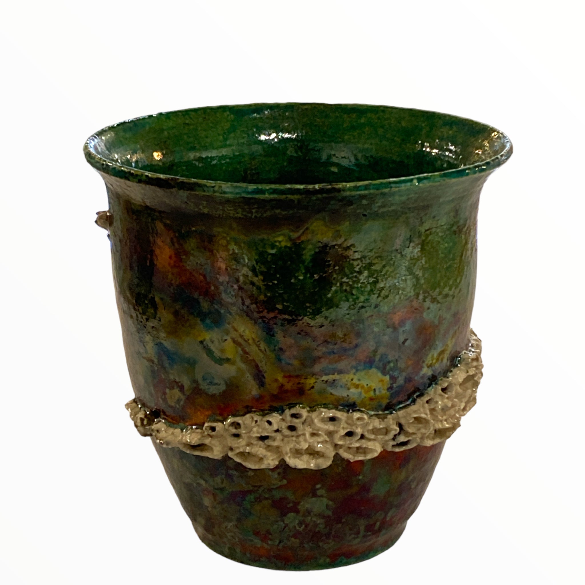 raku plant pot Raku Pots and Vase Collection by Ed Oldfield