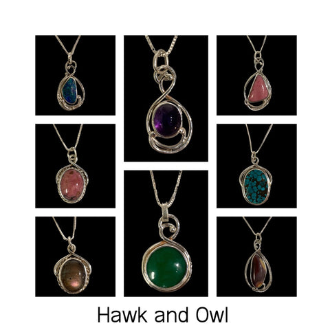 Sterling Silver Necklaces by Hawk & Owl Jewellery