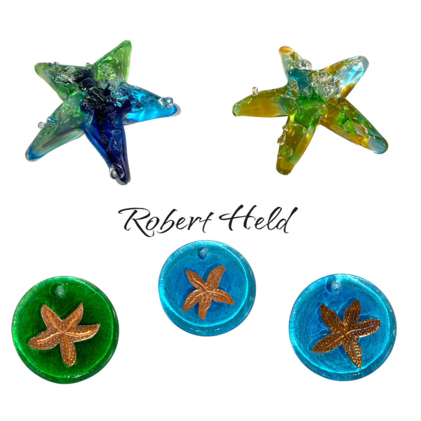 Robert Held Ocean Theme Glass and Paperweights