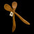 Wooden Spoon Pair by Heartwood Studio