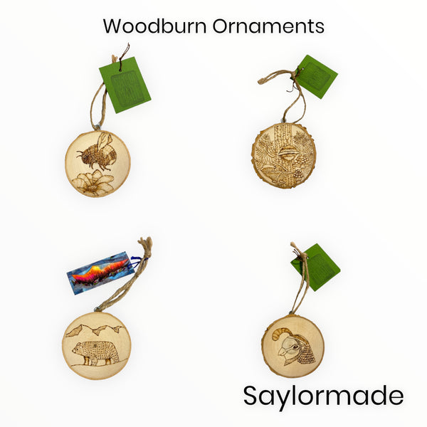 Saylormade - Wood Burned West Coast Ornaments