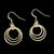 Sterling Silver and Copper Earring Collection by Dan Walker