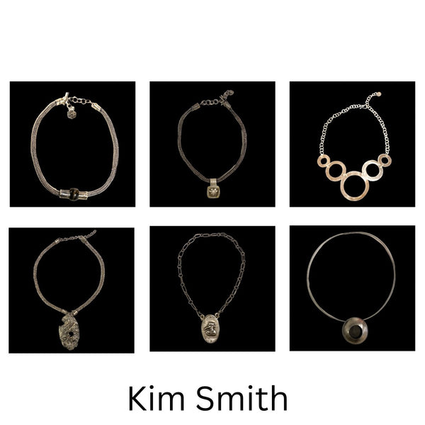 Fused Sterling Silver Pendant Necklace Collection by Kim Smith